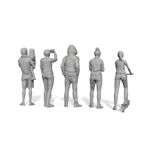 MRY-SFW Yao's Studio LYT72106 1/72 20mm Miniature Factory Building Military Car Railroad Track Accessory Props Diorama Scenery Miniature Character Model Multi Pose Figures5pcs