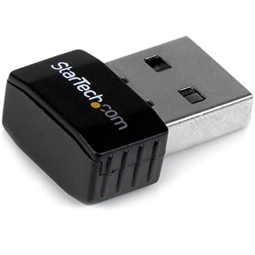 StarTech.com USB 2.0 300 Mbps Mini Wireless-N Network Adapter (USB300WN2X2C) | 802.11n 2T2R WiFi Adapter, USB Wireless Adapter, N300 Wireless NIC (USB300WN2x 2C) - size: 300 Mbps N, style: USB 2.0