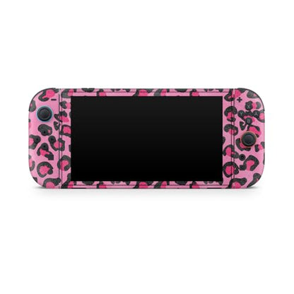 Glossy Glitter Gaming Skin Compatible with Nintendo Switch 2 Console Only - Pink Leopard - Premium 3M Vinyl Protective Wrap Decal Cover - Easy to Apply | Crafted in The USA by MightySkins - color: Pink Leopard, size: Switch 2 Console Skin Only, style: Glo
