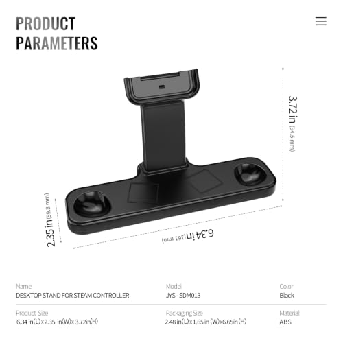 Charging Dock for Steam Controller 2026 – Weighted Vertical Stand with Puck Alignment, Cable Management, and Non-Slip Base