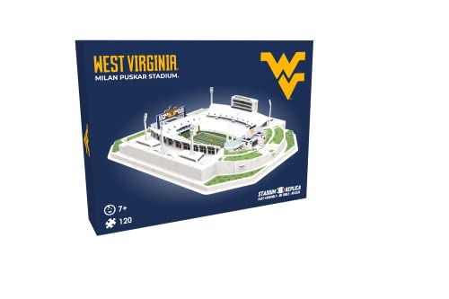 Pro Lion 3D Jigsaw Puzzle Milan Pushkar Stadium Construction Building Kits - 120 Pieces | West Virginia Football League Gifts for Boys, Adults, Men & Kids Aged 7+ | Puzzles Games Kit for Creative Fans - style: West Virginia Mountaineers
