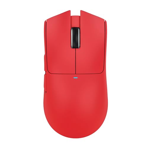 ATTACK SHARK X11 Wireless Gaming Mouse, PAW3311 Sensor, Lightweight, RGB Charging Dock, 22,000 DPI, Tri-Mode Connectivity, 5 Programmable Buttons - Red - color: Red, size: Mouse only