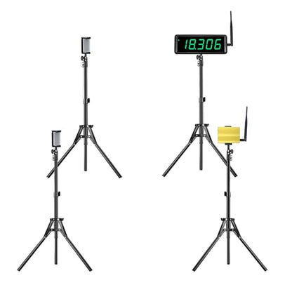 Sprint Timer for Track Wireless Race Clock, Stopwatch for Speed Training, Adjustable Tripod Precision Laser Racing Time（Taller Tripod） - style: Taller Tripod