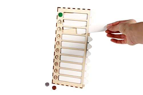 The Broken Token Generic Initiative Tracker - Wood & Acrylic Game Turn Tracker