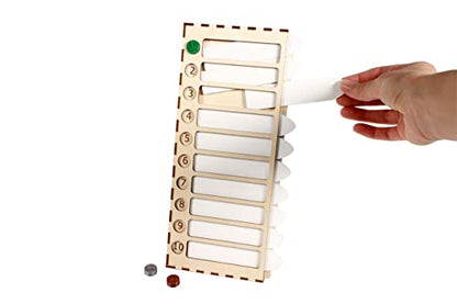 The Broken Token Generic Initiative Tracker - Wood & Acrylic Game Turn Tracker