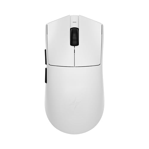 ATK Blazing Sky X1 V2 Ultimate Wireless Gaming Mouse, PAW3950 Ultra Sensor, DPI up to 42,000, 54g Lightweight, 8K Polling, 800 Hr Battery Life, All-New Nano Coating, Dual-Mode 2.4G/Wired - White - color: White, style: Ultimate
