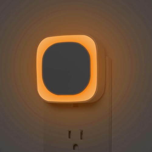 2 Pack Amber Night Light Plug into Wall, Eye-Care Glow for Kids | Dusk to Dawn Sensor, Dimmable Reflected Dim Light, Plug-in LED Nightlight for Toddler, Bathroom, Bedroom, Sleep, Baby Nursery - color: Amber