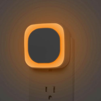 2 Pack Amber Night Light Plug into Wall, Eye-Care Glow for Kids | Dusk to Dawn Sensor, Dimmable Reflected Dim Light, Plug-in LED Nightlight for Toddler, Bathroom, Bedroom, Sleep, Baby Nursery - color: Amber