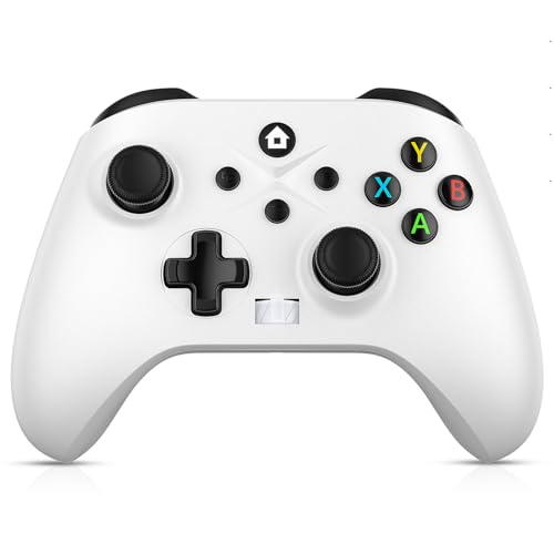 Dinosoo Wireless for Xbox Controller Series X|S One & Windows 10/11, with Turbo, Macro, Mute Button, Battery, Dual Vibration, White - color: White