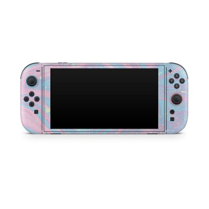 Glossy Glitter Gaming Skin Compatible with Nintendo Switch 2 Console Only - Cotton Candy Swirl - Premium 3M Vinyl Protective Wrap Decal Cover - Easy to Apply | Crafted in The USA by MightySkins - color: Cotton Candy Swirl, size: Switch 2 Console Skin Only