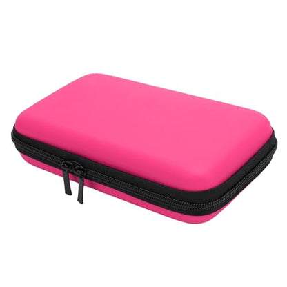 Carrying Case for NintendoNew New 2DS XL, 2DS LL, New 3DS, 3DS Console, Hard Protective Shell Travel Case Pouch with 8 Game Cartridges Slot, Water Proof PU & Hard EVA, Console - color: PinkPink