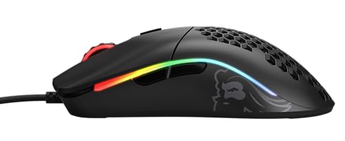 Glorious Model O Wired Gaming Mouse 67g Superlight Honeycomb Design, RGB, Pixart 3360 Sensor, Omron Switches, Ambidextrous - Matte Black - color: Matte Black, style: Model O (Ambidextrous)