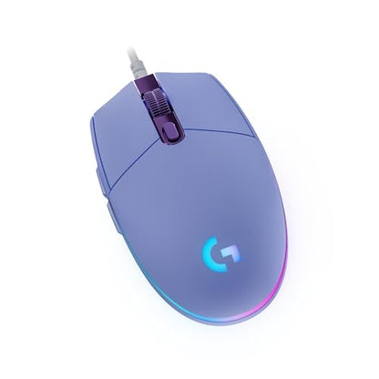 Logitech G203 Wired Gaming Mouse - Lilac | LIGHTSYNC RGB, On-Board Memory, 6 Programmable Buttons, Compabile with PC/Mac - color: Lilac
