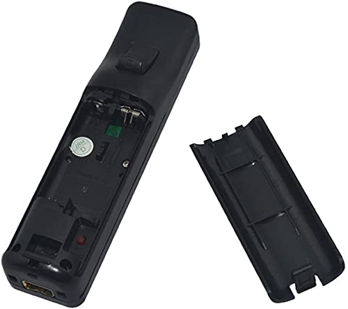 Battery Back Cover Case Door Sell Lid for Wii Remote Controller Replacement (Black) - color: Black