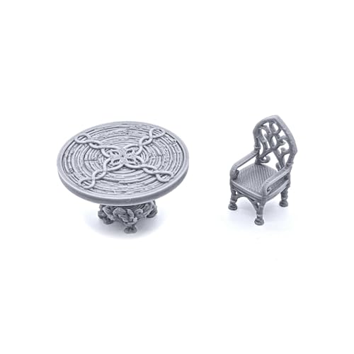 Elegant Furniture by Printable Scenery, 3D Printed Tabletop RPG Scenery and Wargame Terrain 28mm Miniatures