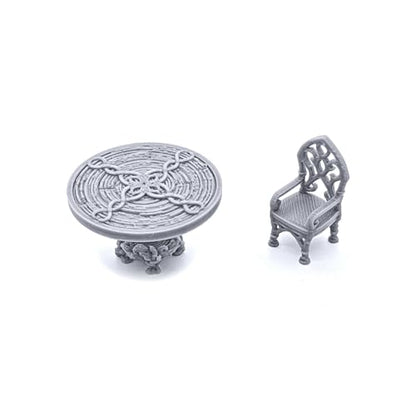 Elegant Furniture by Printable Scenery, 3D Printed Tabletop RPG Scenery and Wargame Terrain 28mm Miniatures