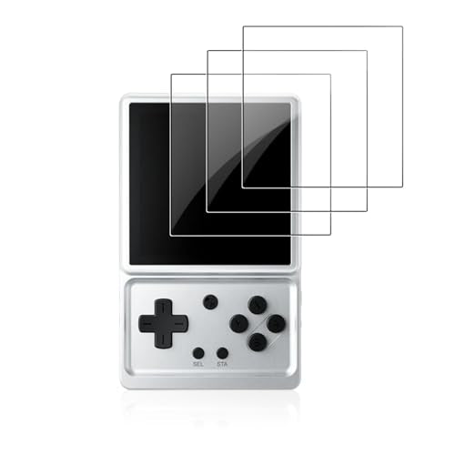 3 Pack Screen Protector for ANBERNIC RG Rotate Handheld Game Console Tempered Glass Film,Anti-Scratch，Easy Installation,9H Hardness