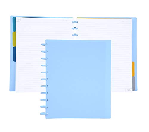 Talia Discbound Notebooks, Planner, Customizable, (Arctic Ice w/Arctic Ice Discs, Letter (8.5in x 11in)) - color: Arctic Ice W/Arctic Ice Discs, size: Letter (8.5in x 11in)