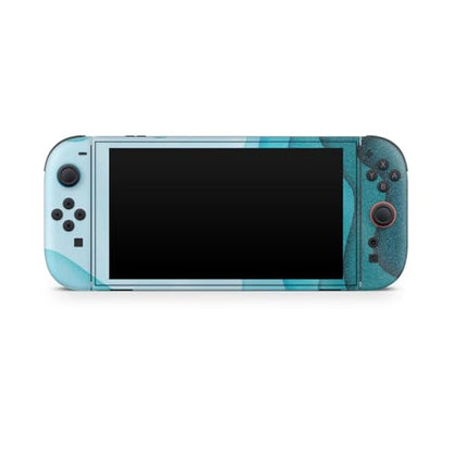 Glossy Glitter Gaming Skin Compatible with Nintendo Switch 2 Console Only - Papercraft Cyan - Premium 3M Vinyl Protective Wrap Decal Cover - Easy to Apply | Crafted in The USA by MightySkins - color: Papercraft Cyan, size: Switch 2 Console Skin Only, styl