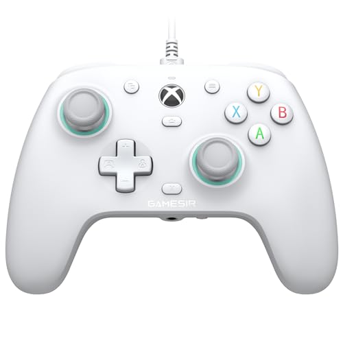 GameSir Wired Controller, G7 SE Gaming Gamepad for Xbox One, Xbox Series X|S & Windows with Hall Effect Joysticks/Hall Trigger - color: White