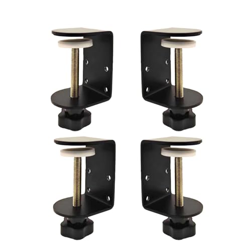 Small C Clamps 2 Inch with 4 Small Holes in the Back, 4-Pack Adjustable Desk C-Clamp for Range 0.39"~2", Versatile Clamp for Brake, Parts Assembly, Fastening, Welding, Woodwork, Metal Work - size: 2 in, style: 4-Pack