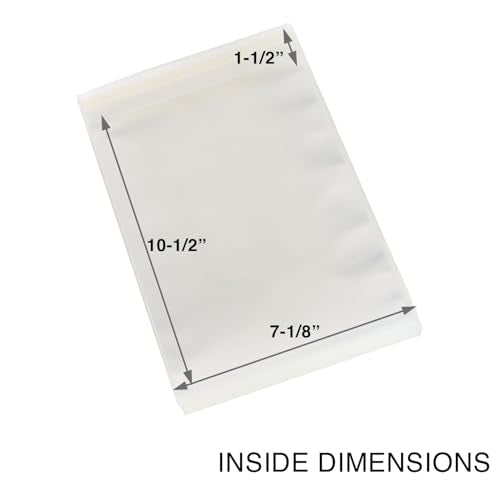 Platinum Protectors Comic Book Bags & Boards for Silver Age, Current/Modern (200-Count) Premium Resealable Poly Bag Sleeves - Adhesive Now on The Back of The Bag