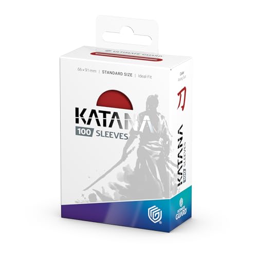 Ultimate Guard Katana Card Sleeves: 100 Standard Size TCG Sleeves, 66 x 91mm, Rising Sun Back, Tournament Quality, No PVC & Acid-Free, High Clarity - color: Rising Sun, size: Standard Size (66 x 91mm)