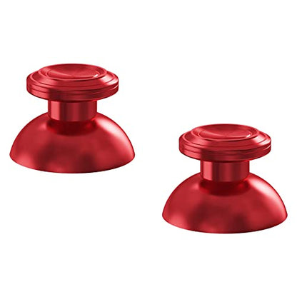 eXtremeRate Custom Red Metal Thumbsticks for PS5 Controller, Replacement Aluminum Analog Stick Joystick for PS4 Controller - color: Red