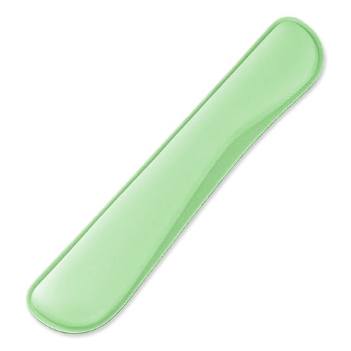 Office Ergonomic Memory Foam Computer Mouse and Keyboard Wrist Rest pad Support Carpal Tunnel, Wrist Rest for Keyboard and Mouse, Wrist Support Set - color: Light Green, style: Keyboard wrist pad