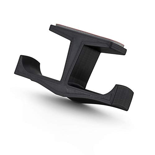 BRAINWAVZ BigT Dual Headphone Stand (2 Pack), Under Desk Hanger for Headphones, Gaming Headsets, Mobiles Accessories, Stick On, No Screws, Black - style: Big T - 2 Pack