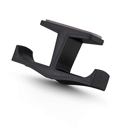 BRAINWAVZ BigT Dual Headphone Stand (2 Pack), Under Desk Hanger for Headphones, Gaming Headsets, Mobiles Accessories, Stick On, No Screws, Black - style: Big T - 2 Pack