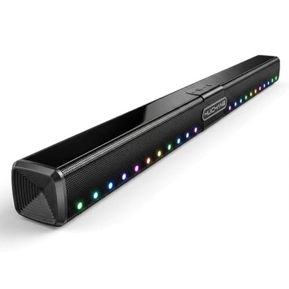 HUICHANG 360° Surround Soundbar 150W Peak BT 9D Audio Home TV PC | 8-unit 360°surround,150W peak,9D virtual audio,dual passive radiators,AUX/Coaxial/USB in,portable theater.
