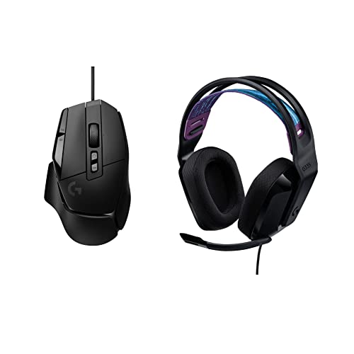 Logitech G502 X Wired Gaming Mouse + G335 Wired Gaming Headset - Black - color: Black, style: Wired