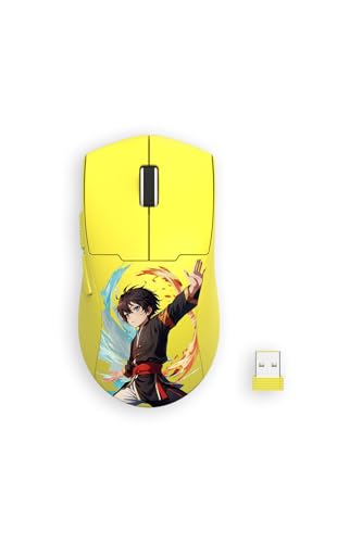 Redragon M918AK 3-Mode Wireless Gaming Mouse, 55G Lightweight 26K DPI Mouse w/Ergonomic Natural Grip Build, Full Programmable Buttons, Software Supports DIY Keybinds & DPI