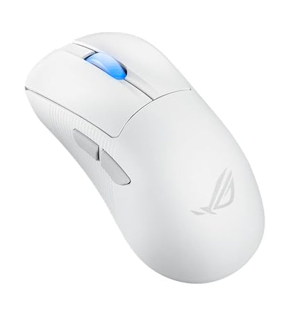 ASUS ROG Keris II Ace Wireless Gaming Mouse – Right-Handed Ergonomic, 54g, Tri-Mode Connectivity, 42K DPI, up to 107Hr Battery, PC/Mac Support - White - color: White, style: Keris II Ace