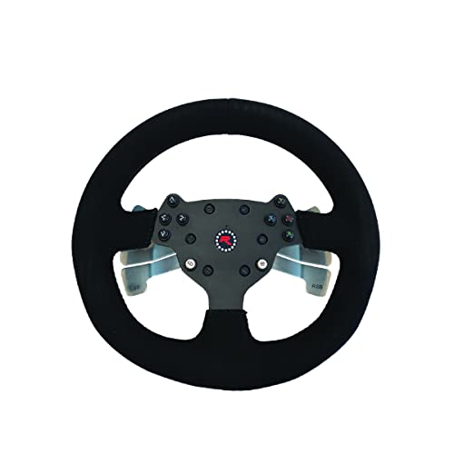 GTR Simulator RS30 Ultra Force Feedback Driving Racing Wheel Suede Leather Cover Instant Gear Shifters for PC - size: RS30 Wheel