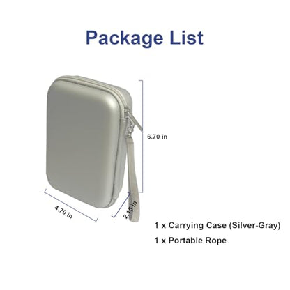 Xmaspanda Carrying Case for RG40XXV Handheld Game Console, RG40XXV Portable Storage Bag, Carrying Bag RG40XX V Travel Case Gray - size: Case without Screen Protector, style: Gray