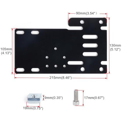 RASTP PC USB Handbrake Plate For SIM Racing Games Logitech G27 G25 G29 T500 T300(ONLY Plate),Style B - color: Style B-Black