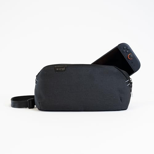 CRKD Gear Bag Protective Carry Case - Gaming Bag for Nitro Deck/Steam Deck/Playstation Portal/Nintendo Switch Accessories - color: Charcoal Grey