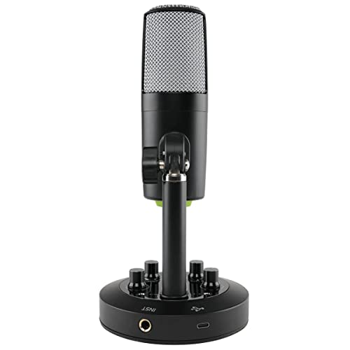 Mackie EM-Series, Premium USB Condenser Microphone with Built-in 2-Channel Mixer (EM-Chromium) - size: USB, style: Chromium - Studio