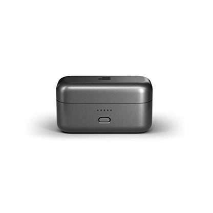 EPOS GTW 270 Wireless Gaming Earbuds, Bluetooth, Noise Reducing Closed Design, Dual Mics, Ergonomic Fit, IPX 5 Water Resistant, Portable Charging Case, 20 Hours of Playtime,Black/Silver/Grey - style: GTW 270