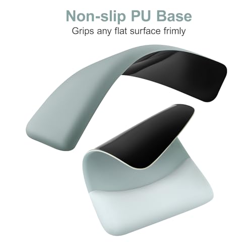 MOSISO Wrist Rest Support Mouse Pad & Keyboard Set, Powder Blue | Rectangular Ergonomic Mousepad, Non-Slip Base, Home/Office Pain Relief & Easy Typing, Neoprene Cloth & Raised Silicone Lining - color: Powder Blue