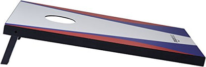 Amazon Basics Portable Cornhole Set, Outdoor Game Bean Bag Toss with Carrying Case, Blue/Red