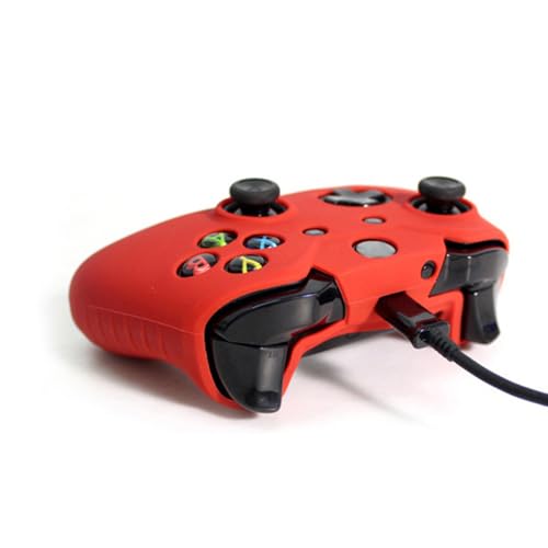OSTENT Soft Protector Silicone Skin Case Cover Pouch for Microsoft Xbox One Controller Color Red - color: Red