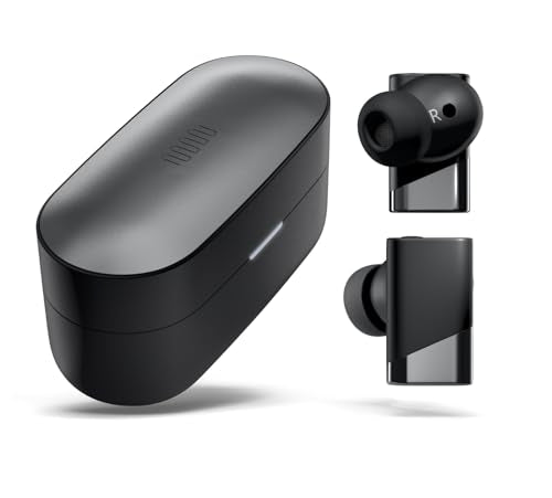 Status Pro X Wireless Earbuds, Triple Speaker Driver, Hi-Res Audio with LDAC, 52dB ANC, 6 Beamforming Mics with VoiceLoom AI for Clearest Calls (Black Alloy) - color: Onyx