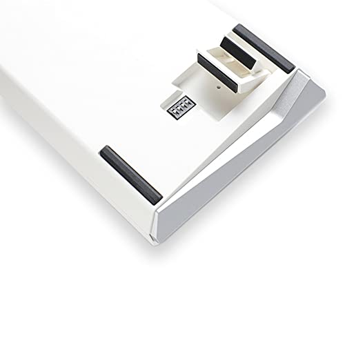 Ducky One 3 White 65% Mechanical Keyboard: Quack Mechanics Dampening, Hot-Swappable Cherry Red Switches, High-Density PBT Doubleshot Keycaps, RGB, US, White - color: Cherry MX Red