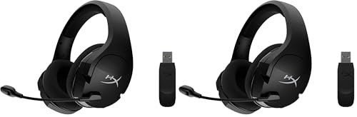 HyperX Cloud Stinger Core – Wireless Lightweight Gaming Headset,DTS Headphone:X Spatial Audio,Noise Cancelling Microphone,for PC,Black,(Pack of 2) - color: Black, size: Wireless (Pack of 2), style: Stinger Core