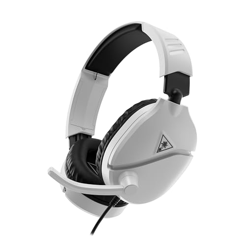 Turtle Beach Recon 70 Wired Multiplatform Gaming Headset for PS5, PC, Xbox | PlayStation, PS4, Xbox Series X|S, Xbox One, Mobile, Flip-to-Mute Mic, 40mm Speakers, Lightweight, Soft Earpads, White - color: White