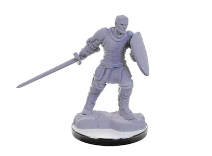 WizKids D&D Nolzur's Marvelous Miniatures: Reborn Paladin & Warlock Dungeons and Dragons Unpainted Miniatures - style: Reborn Paladin & Warlock
