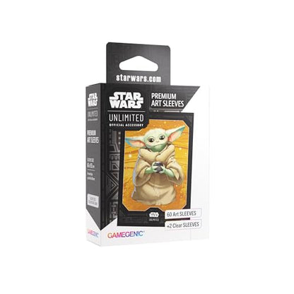 Star Wars Unlimited Grogu Art Sleeves | Gamegenic Officially Licensed Pack of 60 Art Sleeves & 2 Clear Sleeves, Optimized Size for Star Wars Unlimited TCGs and LCGs